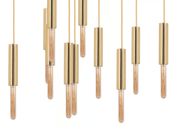 LIGHTRAIN - LED brass pendant lamp by ROYAL STRANGER - view 3